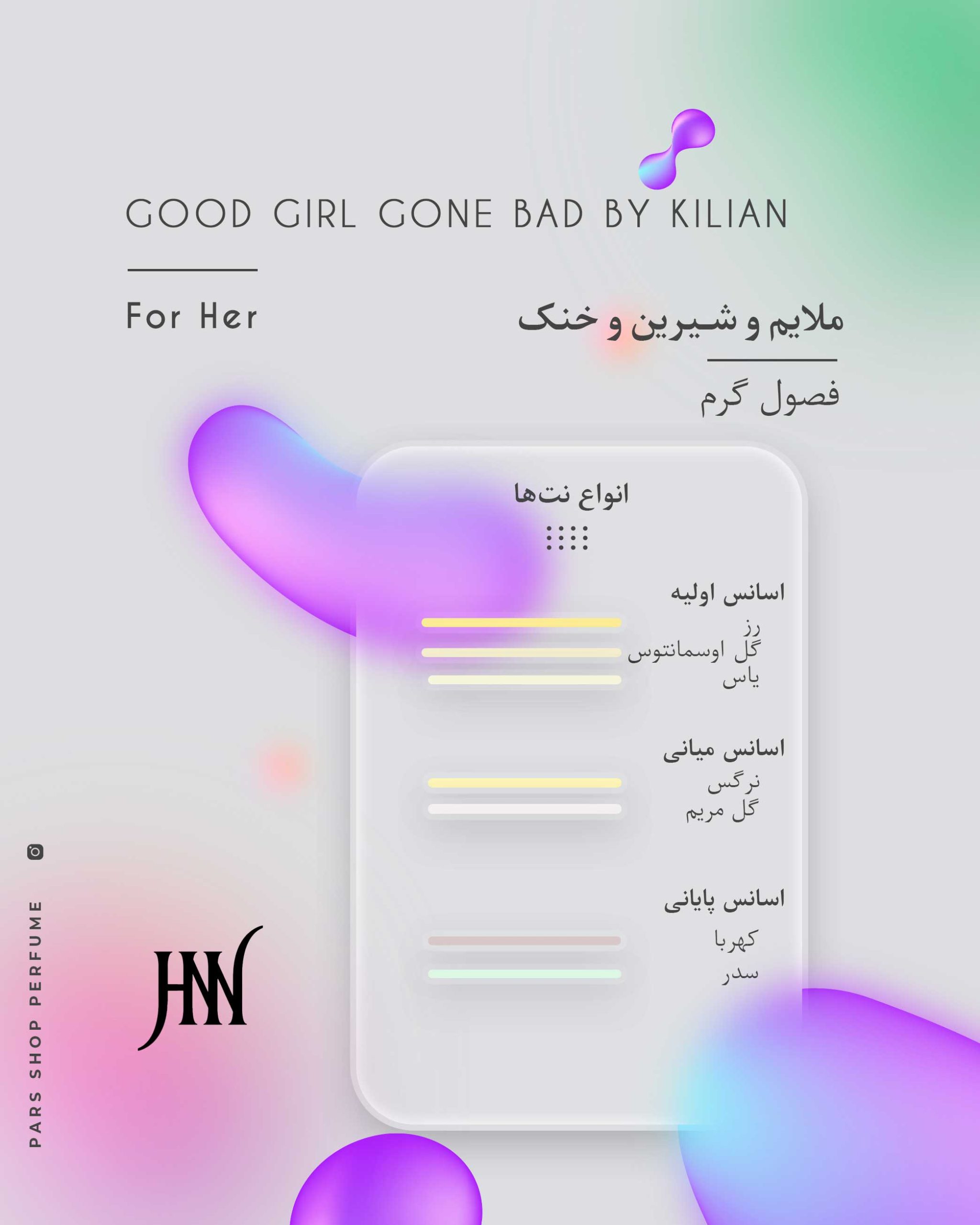 ادکلن گود گرل گان بد بای کیلیان 100 میل جانوین