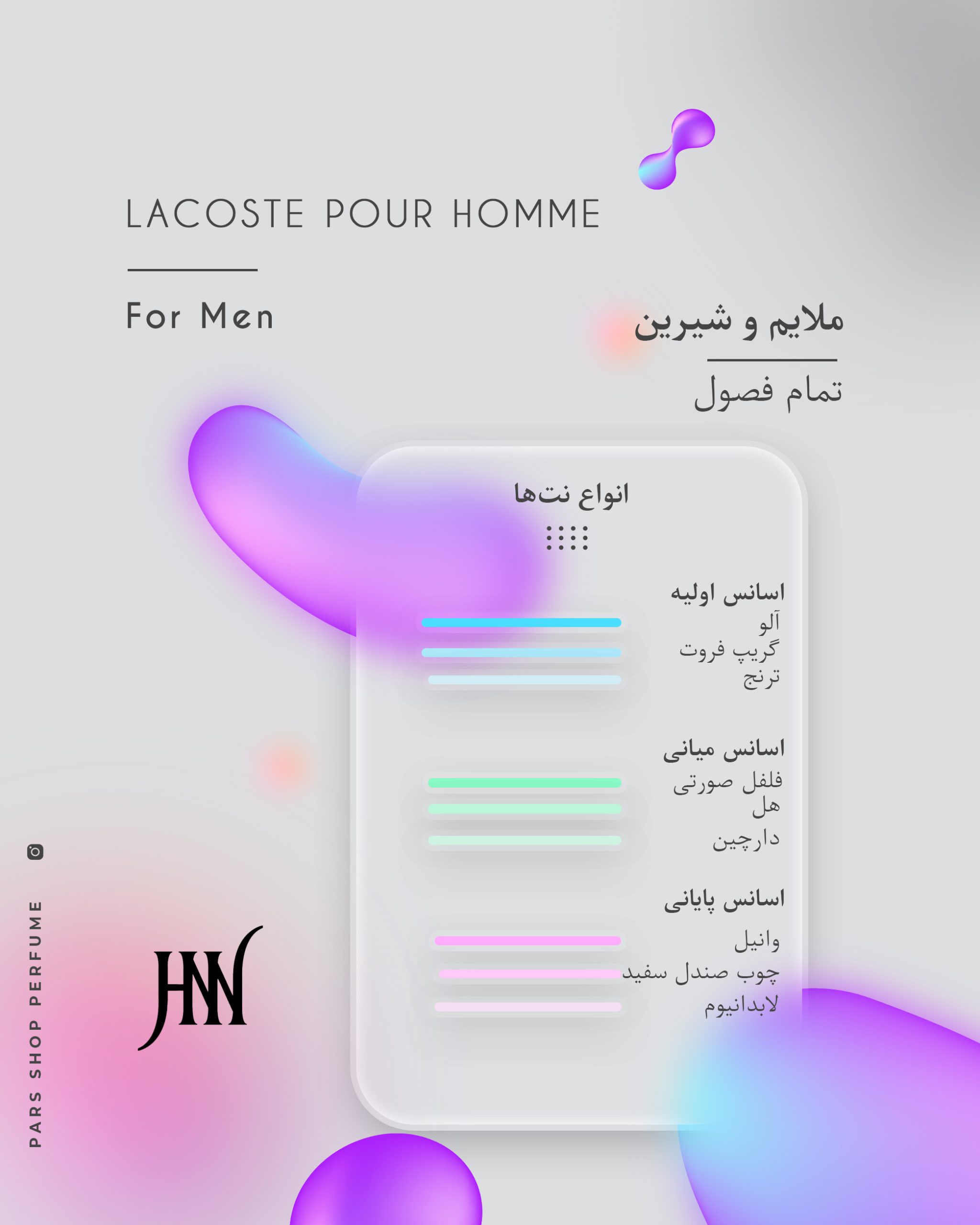 ادکلن لاگوست پورهوم 100 میل جانوین(آنباکس)