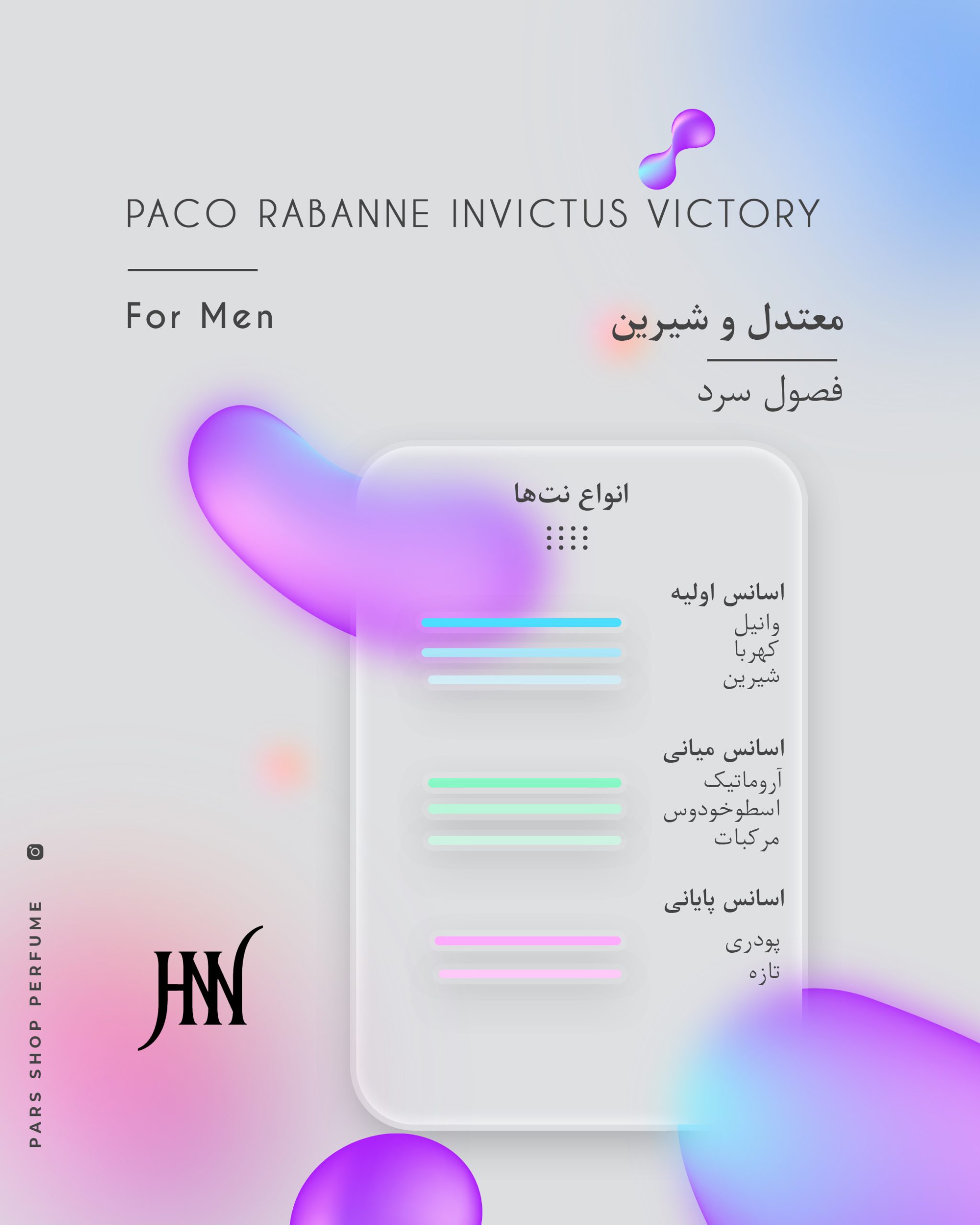 ادکلن پاکورابان اینوکتوس ویکتوری 100 میل جانوین